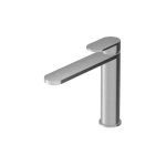 Zucchetti Octo X Bateria umywalkowa jednootworowa z wydłużoną wylewką bez korka Brushed stainless Steel ZOX566.X