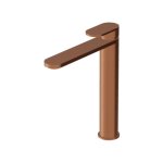 Zucchetti Octo X Bateria umywalkowa jednootworowa wysoka bez korka Brushed Copper PVD ZOX568.XP91