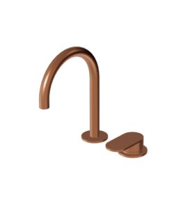 Zucchetti Octo X Bateria umywalkowa 2-otworowa bez korka Brushed Copper PVD ZOX576.XP91