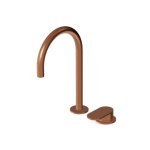 Zucchetti Octo X Bateria umywalkowa 2-otworowa bez korka Brushed Copper PVD ZOX575.XP91