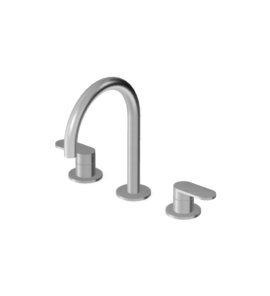 Zucchetti Octo X Bateria umywalkowa 3-otworowa bez korka Brushed stainless Steel ZOX5515.X