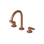 Zucchetti Octo X Bateria umywalkowa 3-otworowa bez korka Brushed Copper PVD ZOX5515.XP91