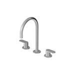 Zucchetti Octo X Bateria umywalkowa 3-otworowa wysoka bez korka Brushed stainless Steel ZOX5516.X