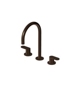 Zucchetti Octo X Bateria umywalkowa 3-otworowa wysoka bez korka Brushed Chocolate PVD ZOX5516.XP21