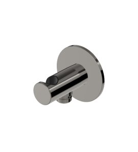 Zucchetti Uchwyt ścienny na słuchawkę z przyłączem Metal Black Z93916.C50