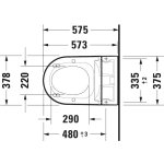   Duravit SensoWash Starck f Pro Miska myjąca bezrantowa wisząca 57,5x37,8 z deską wolnoopadającą biała 650002012004300 W MAGAZYNIE!!