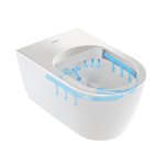   Duravit SensoWash Starck f Pro Miska myjąca bezrantowa wisząca 57,5x37,8 z deską wolnoopadającą biała 650002012004300 W MAGAZYNIE!!
