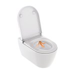   Duravit SensoWash Starck f Pro Miska myjąca bezrantowa wisząca 57,5x37,8 z deską wolnoopadającą biała 650002012004300 W MAGAZYNIE!!