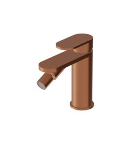Zucchetti Octo X Bateria bidetowa jednootworowa bez korka Brushed Copper PVD ZOX379.XP91