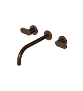 Zucchetti Octo X Bateria umywalkowa 3-otworowa podtynkowa 230 mm - element zewnętrzny Brushed Chocolate PVD ZOX5761.XP21