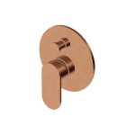 Zucchetti Octo X Bateria wannowo-natryskowa podtynkowa - element zewnętrzny Brushed Copper PVD ZOX775.XP91
