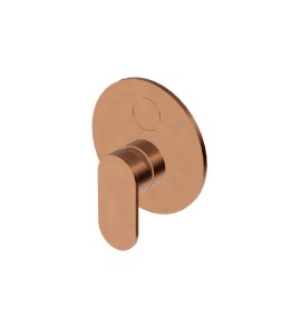 Zucchetti Octo X Bateria wannowo-natryskowa podtynkowa - element zewnętrzny Brushed Copper PVD ZOX776.XP91