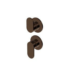 Zucchetti Octo X Bateria wannowo-natryskowa podtynkowa 2-drożna - element zewnętrzny Brushed Chocolate PVD ZOX778.XP21