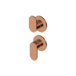 Zucchetti Octo X Bateria wannowo-natryskowa podtynkowa 2-drożna - element zewnętrzny Brushed Copper PVD ZOX778.XP91