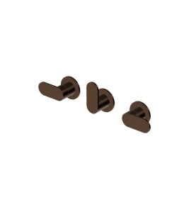Zucchetti Octo X Bateria wannowo-natryskowa podtynkowa 2-drożna - element zewnętrzny Brushed Chocolate PVD ZOX5695.XP21