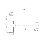 Zucchetti Syfon umywalkowy Brushed stainless Steel Z95030.X