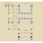 Margaroli Capitelli Grzejnik elektryczny 104,2x62,5 chrom 9-100