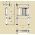 Margaroli Capitelli Grzejnik elektryczny 97,5x62,5 chrom 9-104