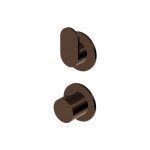 Zucchetti Octo X Bateria termostatyczna natryskowa podtynkowa - element zewnętrzny Brushed Chocolate PVD ZOX801.XP21