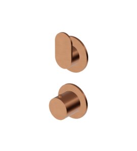 Zucchetti Octo X Bateria termostatyczna natryskowa podtynkowa - element zewnętrzny Brushed Copper PVD ZOX801.XP91