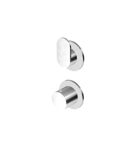 Zucchetti Octo X Bateria termostatyczna natryskowa podtynkowa 2-otworowa 2-drożna - element zewnętrzny Brushed stainless Steel ZOX806.X