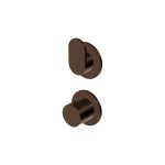 Zucchetti Octo X Bateria termostatyczna natryskowa podtynkowa 2-otworowa 2-drożna - element zewnętrzny Brushed Chocolate PVD ZOX806.XP21