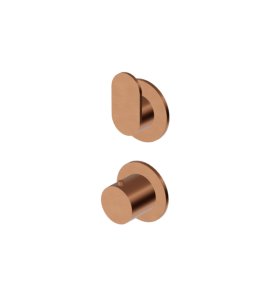 Zucchetti Octo X Bateria termostatyczna natryskowa podtynkowa 2-otworowa 2-drożna - element zewnętrzny Brushed Copper PVD ZOX806.XP91