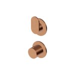 Zucchetti Octo X Bateria termostatyczna natryskowa podtynkowa 2-otworowa 2-drożna - element zewnętrzny Brushed Copper PVD ZOX806.XP91