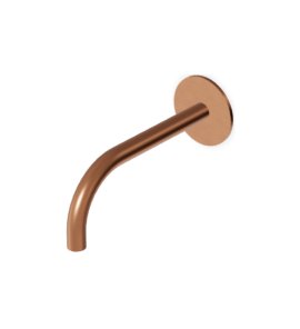 Zucchetti Octo X Wylewka ścienna 205 mm Brushed Copper PVD Z92255.XP91