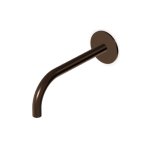 Zucchetti Octo X Wylewka ścienna 230 mm Brushed Chocolate PVD Z92256.XP21