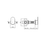 Zucchetti Octo X Zawór/przełącznik 2-drożny podtynkowy - element zewnętrzny Brushed Copper PVD Z94636.XP91