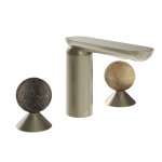 Gessi Perle Bateria umywalkowa 3-otworowa bez korka finox brushed nickel/emperador dark marble/onyx cola 74135.149