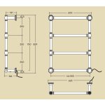 Margaroli Capitelli Grzejnik elektryczny 82,9x62,5 chrom 9-512