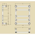 Margaroli Capitelli Grzejnik elektryczny 78x62,5 chrom 9-514