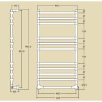 Margaroli Sole Grzejnik elektryczny 99,25x52 chrom 514/11/TS