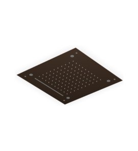 Zucchetti Octo X Deszczownica sufitowa kwadratowa 430x430 mm Brushed Chocolate PVD Z94293.XP21