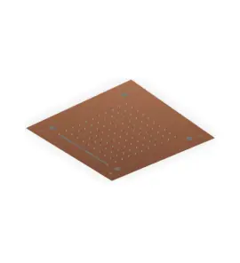 Zucchetti Octo X Deszczownica sufitowa kwadratowa 430x430 mm Brushed Copper PVD Z94293.XP91