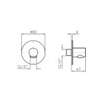Zucchetti Przyłącze kątowe Brushed stainless Steel Z93919.X