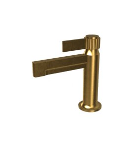 Graff Pantheon Bateria umywalkowa jednouchwytowa bez korka Brushed Brass PVD E-12100P-LM71-BB