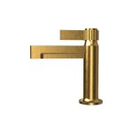 Graff Pantheon Bateria umywalkowa jednouchwytowa bez korka Brushed Brass PVD E-12100P-LM71-BB