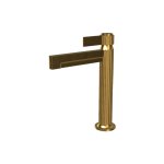 Graff Pantheon Bateria umywalkowa wysoka jednouchwytowa bez korka Brushed Brass PVD E-12105F-LM71-BB