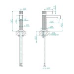 Graff Pantheon Bateria umywalkowa jednouchwytowa bez korka Chrom E-12100F-LM71-PC