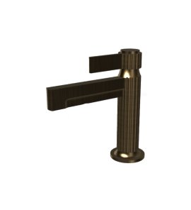 Graff Pantheon Bateria umywalkowa jednouchwytowa bez korka Vintage Brushed Brass E-12100F-LM71-VBB