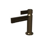 Graff Pantheon Bateria umywalkowa jednouchwytowa bez korka Vintage Brushed Brass E-12100F-LM71-VBB