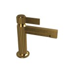 Graff Pantheon Bateria umywalkowa jednouchwytowa bez korka Brushed Brass PVD E-12100F-LM71-BB