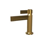 Graff Pantheon Bateria umywalkowa jednouchwytowa bez korka Brushed Brass PVD E-12100F-LM72-BB