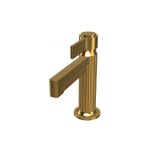 Graff Pantheon Bateria umywalkowa jednouchwytowa bez korka Brushed Brass PVD E-12100F-LM72-BB