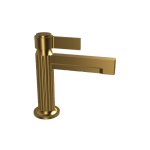 Graff Pantheon Bateria umywalkowa jednouchwytowa bez korka Brushed Brass PVD E-12100F-LM72-BB