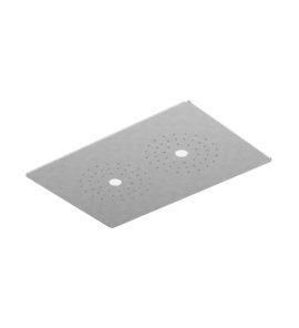 Zucchetti Octo X Deszczownica sufitowa 370x240 mm ze światłem LED Brushed stainless Steel Z94147.X