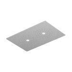 Zucchetti Octo X Deszczownica sufitowa 370x240 mm ze światłem LED Brushed stainless Steel Z94147.X